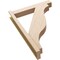 Ekena Millwork 6-in W x 32-in D x 44-in H Funston Block Rough Cedar Woodgrain TimberThane Outlooker, Primed Tan OUTUR060X32X44FST44RCPR - alternate 6
